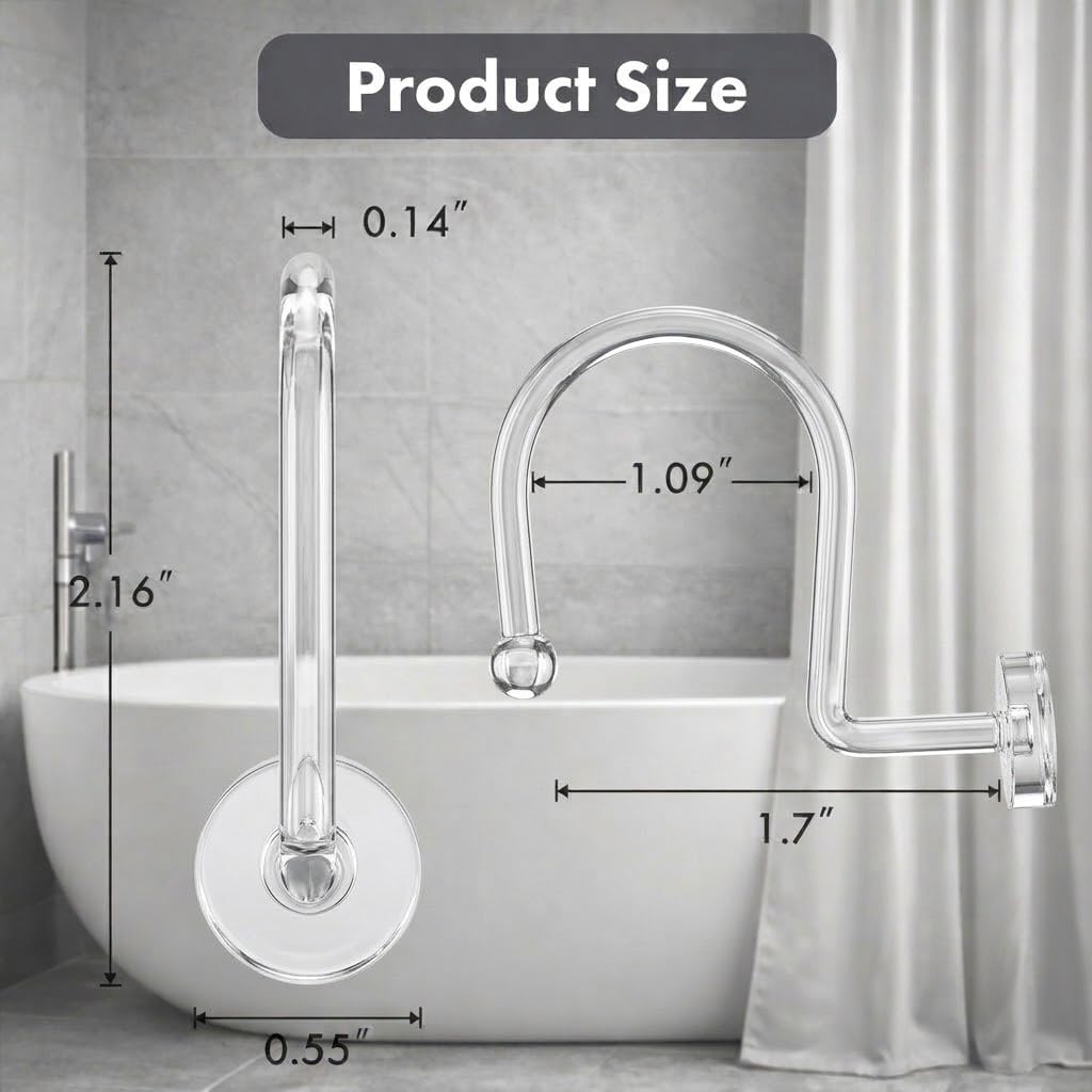 Bathway Decorative Shower Curtain Hangers