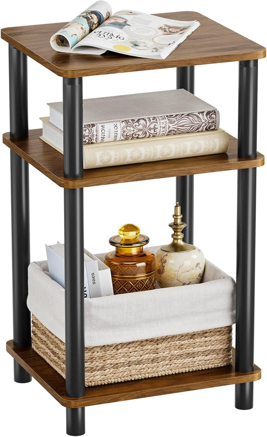 Side Table Nightstand, Open Storage Atoping