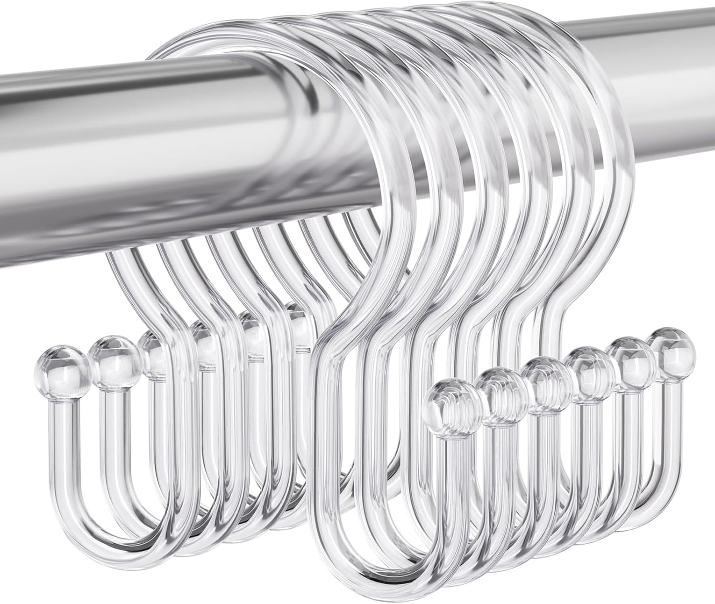 Bathway Decorative Shower Curtain Hangers