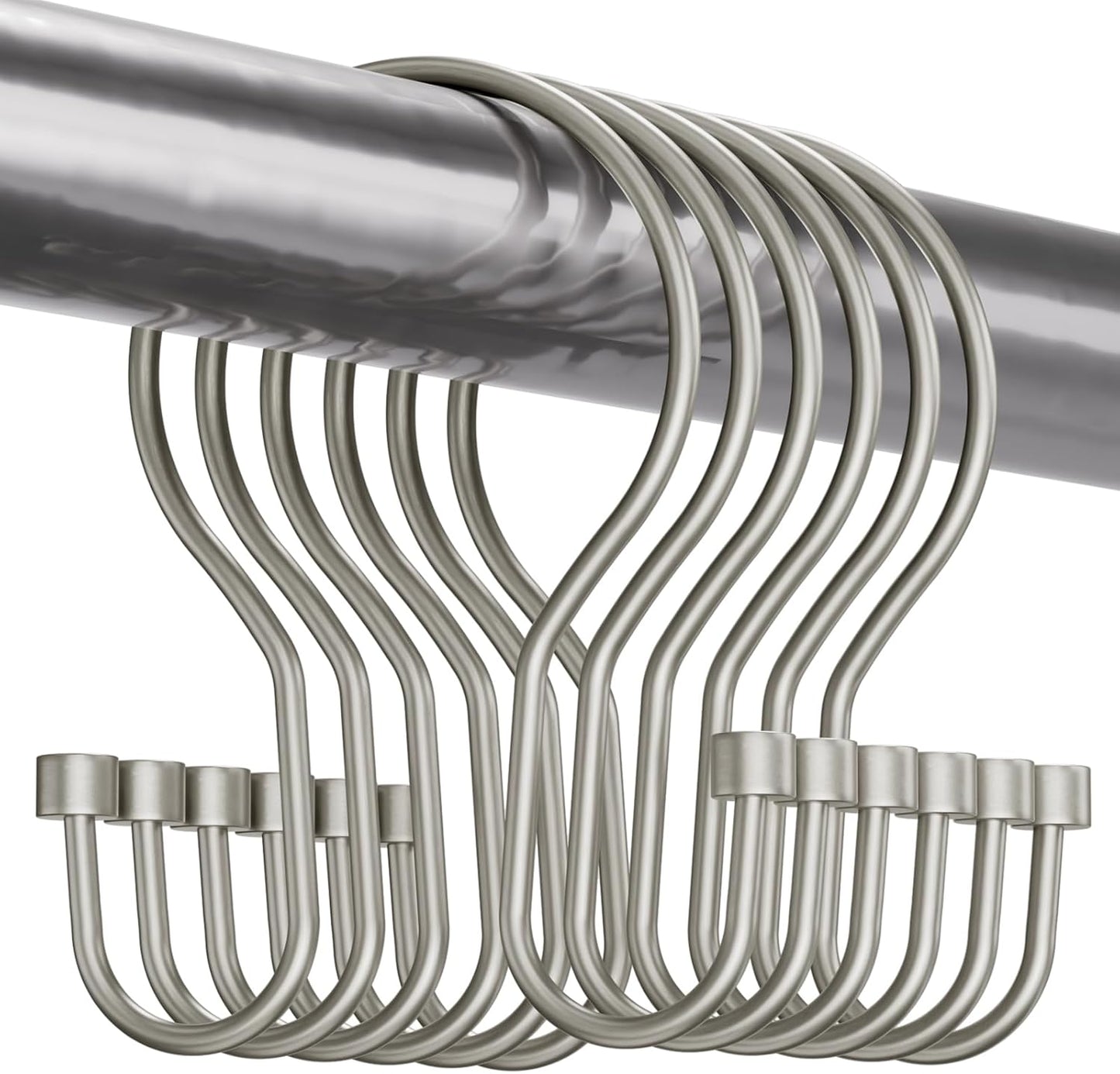 Bathway Shower Curtain Hooks, Balanced Design