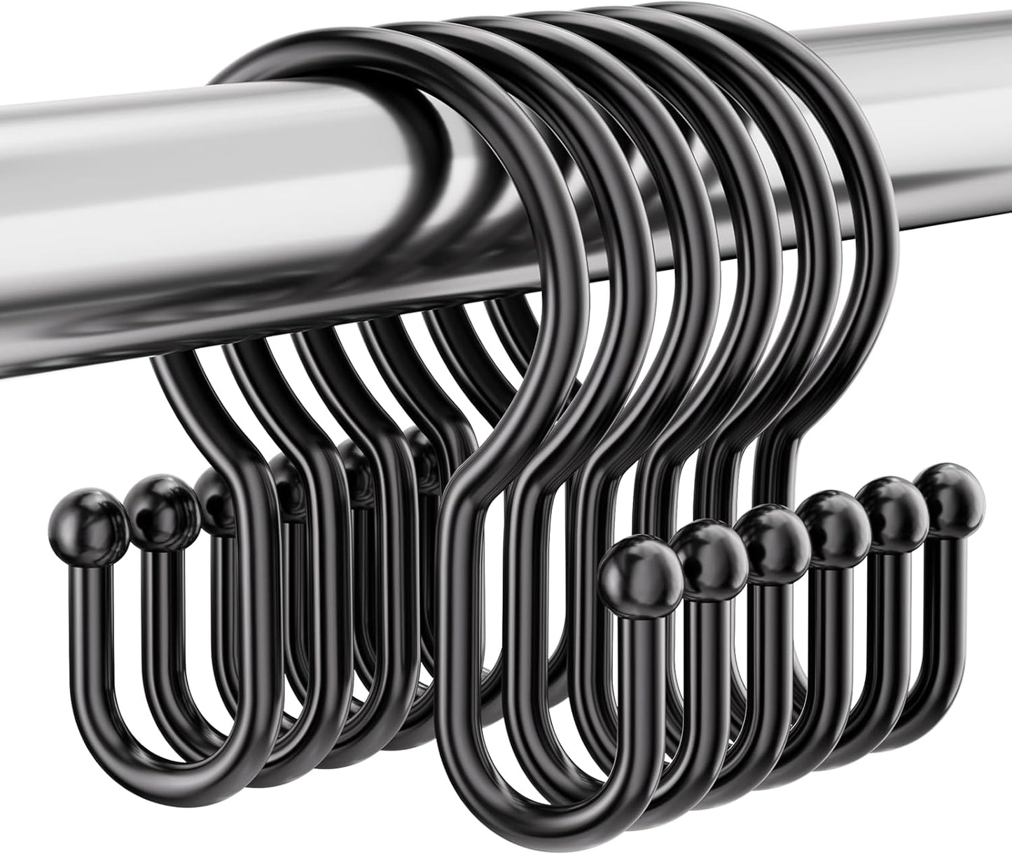 Bathway Decorative Shower Curtain Hangers