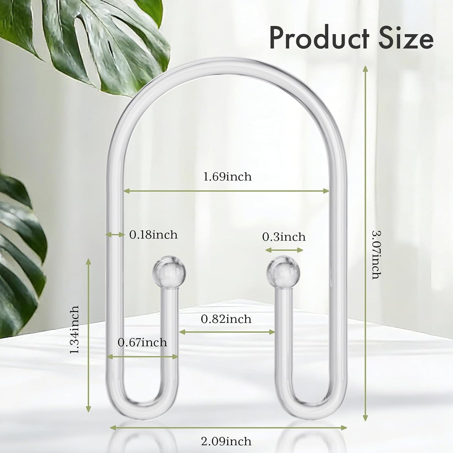 Bathway Decorative Shower Curtain Hangers