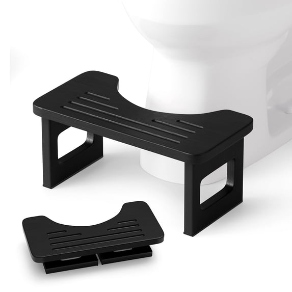 Bamboo Toilet Stool, Squat Potty Stool for Adults